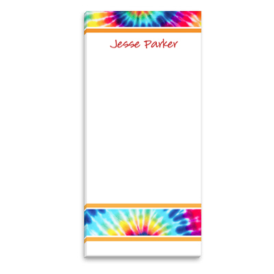 Tie-Dye List Notepad